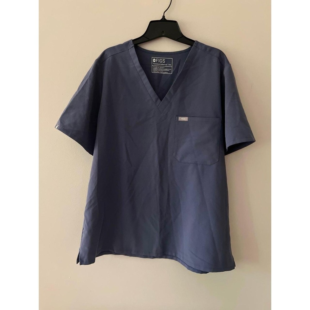 FIGS Women's Catarina Scrub Top Dark Harbor XXL